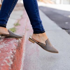 SOLD OUT Slip Into Fall Slides In Smoky Gray